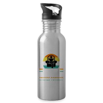 Im no weatherman but you can expect a few inches - Water bottle with straw - silver - Right