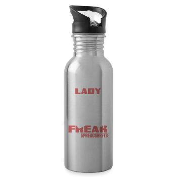 Funny Tax Advisor Accountant Gift - Water bottle with straw - silver - Right
