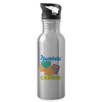 Funny Tax Advisor Accountant Gift - Water bottle with straw - silver - Right