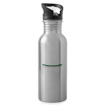 Funny Tax Advisor Accountant Gift - Water bottle with straw - silver - Right