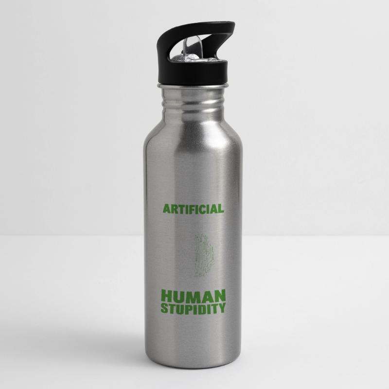 Data Robot AI Computer Science Machine Learning Water bottle with straw