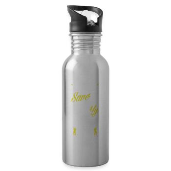 Trumpet Trumpeter Trumpet Player - Water bottle with straw - silver - Right