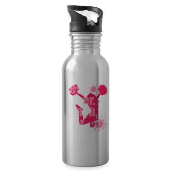 Cheerleading Cheerleading Best Cheer Coach Ever - Water bottle with straw - silver - Right