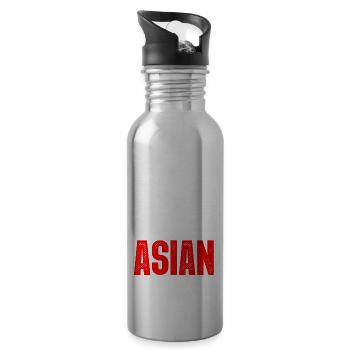 Asiatisch-Amerikanisch-Pazifischer Insulaner AAPI - Trinkflasche mit integriertem Trinkhalm - Lightsilver - Rechts