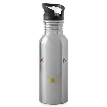 It's good to have friends in high positions. - Water bottle with straw - silver - Right