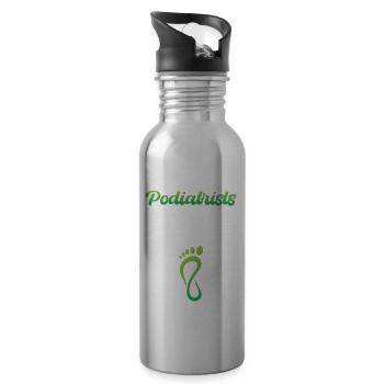 Podiatre The Foot Whisperer Pédicure - Gourde avec paille intégrée - argent clair - Droite