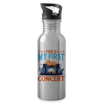 This Is My First Concert 72 - Trinkflasche mit integriertem Trinkhalm - Lightsilver - Rechts
