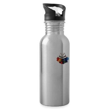 Einheit in Vielfalt MLK-Tag Gedenktasche - Trinkflasche mit integriertem Trinkhalm - Lightsilver - Rechts