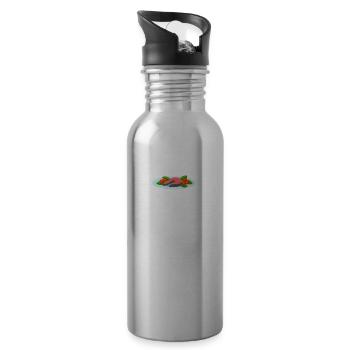 Ernährungsberater In Spe Registrierter - Trinkflasche mit integriertem Trinkhalm - Lightsilver - Rechts