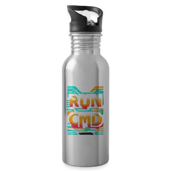 Run Cmd 34 - Water bottle with straw - silver - Right