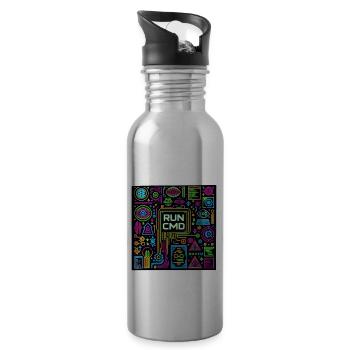 Run Cmd 43 - Water bottle with straw - silver - Right