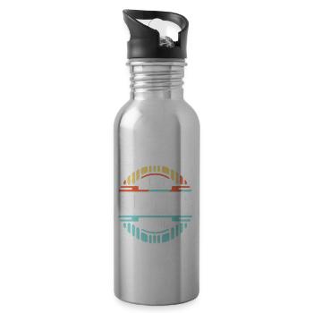 Slow Runners Club 7 - Trinkflasche mit integriertem Trinkhalm - Lightsilver - Rechts