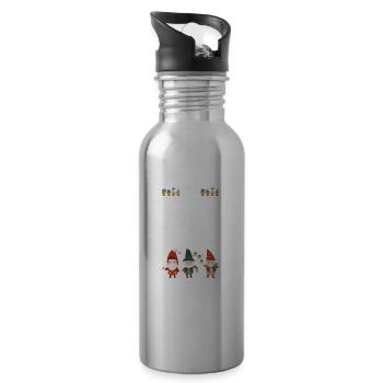 Gardener, Gardener, Gardener, Hobby Gardener, Plants - Water bottle with straw - silver - Right