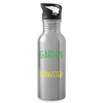 Jardinier, Jardinier, Jardinier, Jardinier Amateur, Plantes - Gourde avec paille intégrée - argent clair - Droite