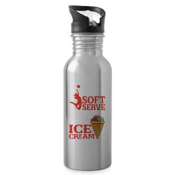 Si vous voulez une portion molle, allez chercher de la crème glacée 5 - Gourde avec paille intégrée - argent clair - Droite