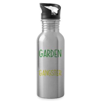 Gärtnerin Gärtner Garten Hobbygärtner Pflanzen - Trinkflasche mit integriertem Trinkhalm - Lightsilver - Rechts