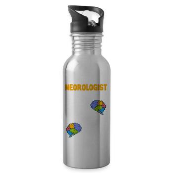Neurologist It takes one to find a funny - Water bottle with straw - silver - Right