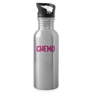 Histoire de chimio 10$ Drôle de kyste de lymphome de radiation - Gourde avec paille intégrée - argent clair - Droite
