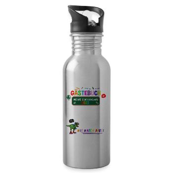 Guestbook My Enrolment Guest List Pupils - Water bottle with straw - silver - Right