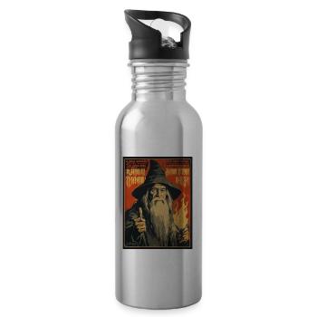 Parody for the Grey Mages Guild - Water bottle with straw - silver - Right
