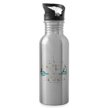 I Sing For Jesus 4 - Water bottle with straw - silver - Right