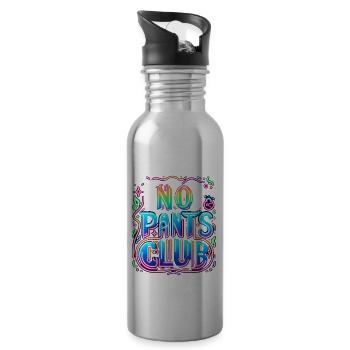 No Pants Club 5 - Trinkflasche mit integriertem Trinkhalm - Lightsilver - Rechts