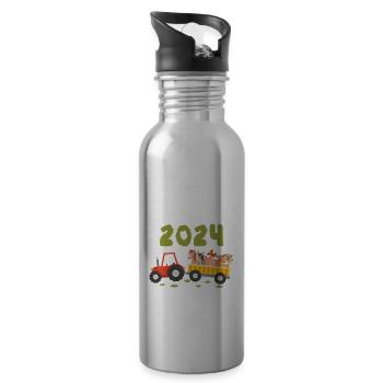 Big Brother 2024 - Water bottle with straw - silver - Right