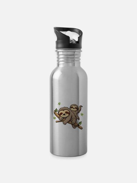 Großer Bruder 2024 - Trinkflasche mit integriertem Trinkhalm - 