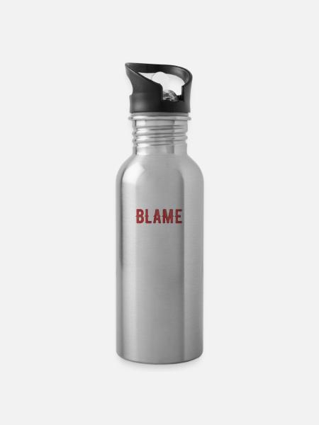 Schuld Daran Ist Das - Trinkflasche mit integriertem Trinkhalm -