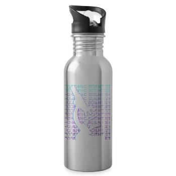 Kriminaltechniker Forensiker Spurensicherungstechn - Trinkflasche mit integriertem Trinkhalm - Lightsilver - Rechts