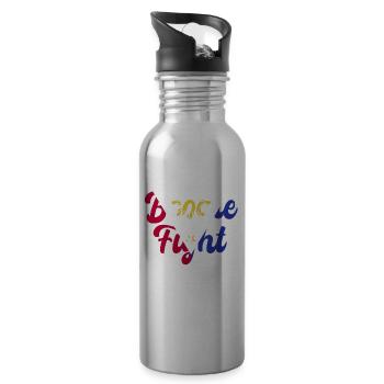 Filipino Boodle Fight - Water bottle with straw - silver - Right