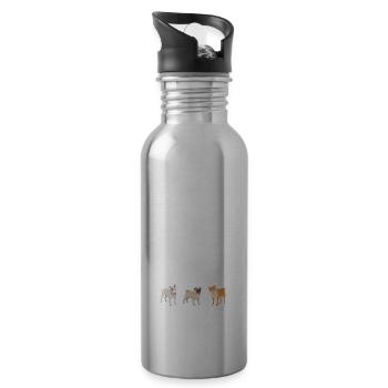 Croyez-moi, je suis sauveteur de chiens, vétérinaire, animal de compagnie - Gourde avec paille intégrée - argent clair - Droite