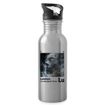 AI am Lutetium (wt) - Trinkflasche mit integriertem Trinkhalm - Lightsilver - Rechts
