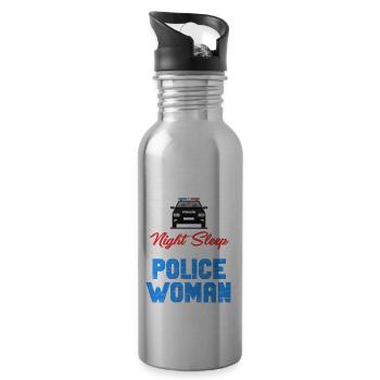 Fühlen Sie Sich Sicher, Schlafen Sie Nachts Mit - Trinkflasche mit integriertem Trinkhalm - Lightsilver - Rechts
