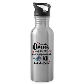 Best granny so many grannies I've got the best - Water bottle with straw - silver - Right