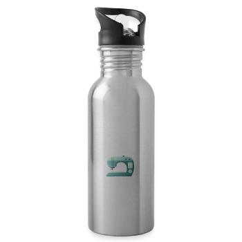 When life throws you shreds, make one - Water bottle with straw - silver - Right