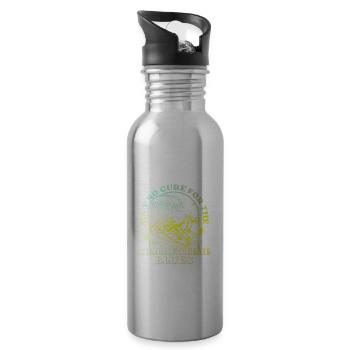 Ain't No Cure For The SummerTime Blues - Trinkflasche mit integriertem Trinkhalm - Lightsilver - Rechts