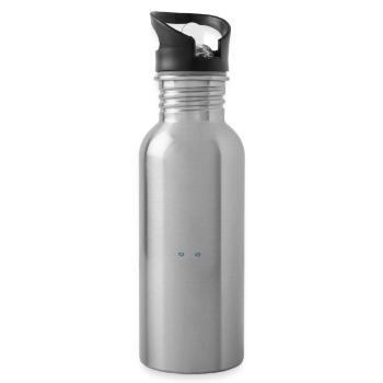 Girl loves Ragdoll Cats Haustier - Trinkflasche mit integriertem Trinkhalm - Lightsilver - Rechts
