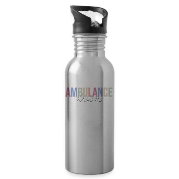 Ambulancier paramédical de premier secours - Gourde avec paille intégrée - argent clair - Droite
