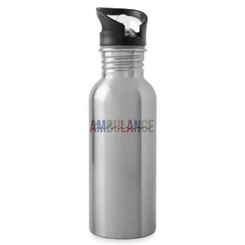 Technicien de service de secours ambulancier ambulancier - Gourde avec paille intégrée - argent clair - Droite