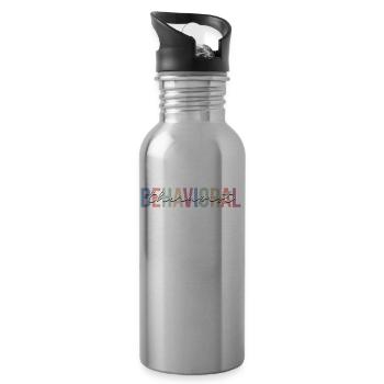 Behavior Analyst Behavioral Technician - Water bottle with straw - silver - Right