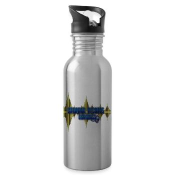 CRIMINAL WAVE FORM - Water bottle with straw - silver - Right