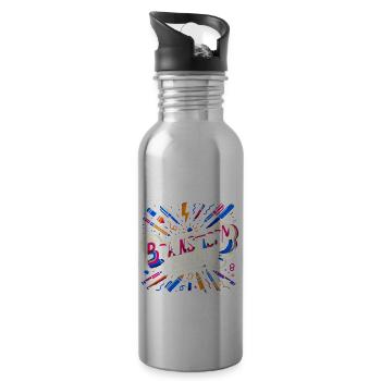 Brainstormy Buddy 10 - Gourde avec paille intégrée - argent clair - Droite