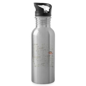 Feeling Cute, Might Throw A Tantrum Later, Idk 29 - Trinkflasche mit integriertem Trinkhalm - Lightsilver - Rechts