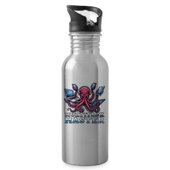 Außergewöhnliche Fähigkeiten Mit Unserem - Trinkflasche mit integriertem Trinkhalm - Lightsilver - Rechts