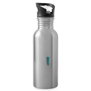 Hautpflege Kosmetikerin Kosmetik - Trinkflasche mit integriertem Trinkhalm - Lightsilver - Rechts