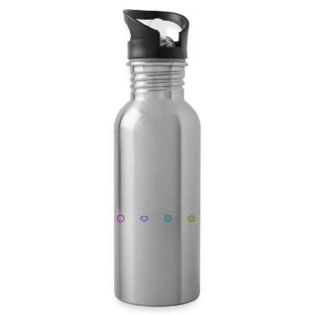 Es Tut Mir Leid, Was Ich Gesagt Habe, Als Meine - Trinkflasche mit integriertem Trinkhalm - Lightsilver - Rechts
