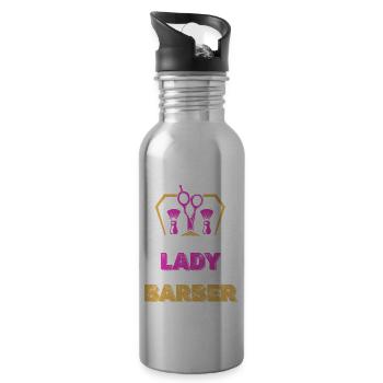 Lassen Sie Dieser Dame Zeigen, Wie Man Eine - Trinkflasche mit integriertem Trinkhalm - Lightsilver - Rechts