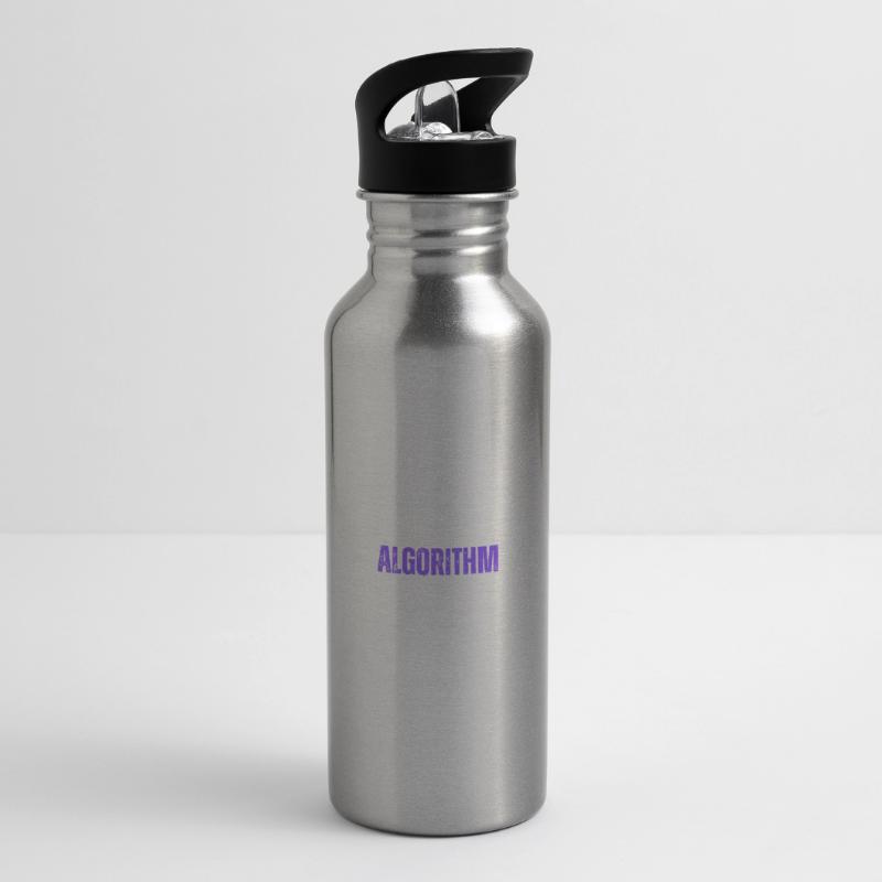 I Speak Fluent Algorithm Coding Geek Funny Coding Water bottle with straw