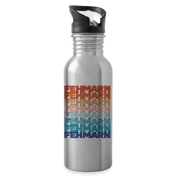 Fehmarn Ostsee für jeden Fehmarner Ostsee - Trinkflasche mit integriertem Trinkhalm - Lightsilver - Rechts